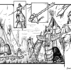 Zeichnung: Native American Culture