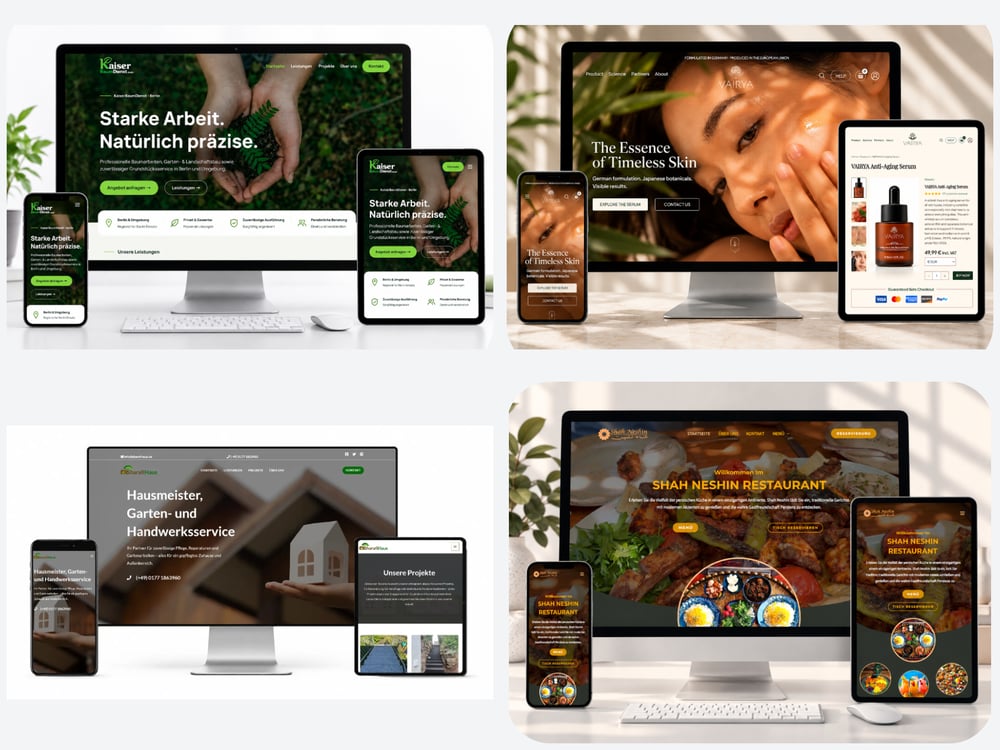 Webdesign & WordPress – Ausgewählte Referenzprojekte