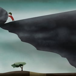 Der Protagonist erschlägt Sue mit einem Felsen