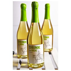 Metzger Drink`N`Ride – Wein Etikett Illustration