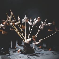 Tänzerinnen und Tänzer des Balletts Halle