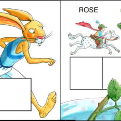 Abc-Buch, Hase-Rose