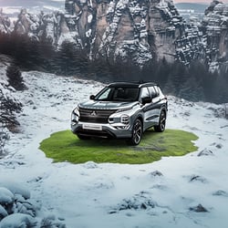 Der Mitsubishi Outlander auf der Reise von Japan nach Deutschland