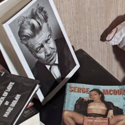 knife and books