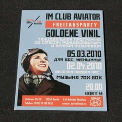 flyers für Frauentag im AVIATOR