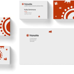 Corporate Design für Folkloreensemble || Firmen- und persönliche Visitenkarte, Umschlag
