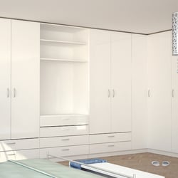 Einbauschrank über Eck