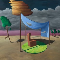 Marathon, 2015, Öl/LW, 135×145 cm