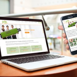Responsive Webdesign für die WiR Solutions GmbH – IT-Projektmanagement, Breitband, Datenschutz
