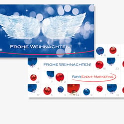 weihnachtskarten für fahr event-marketing