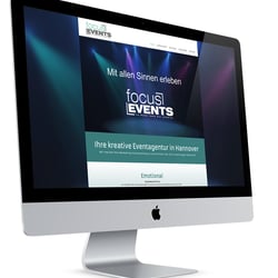 RESPONSIVE WEBSITE FÜR FOCUS EVENTS