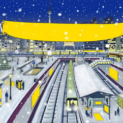 Illustration für einen Weihnachtskalender 2017 im Auftrag von Die Draussenwerber.