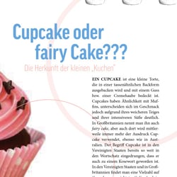 Seite aus einem fiktiven Backmagazin