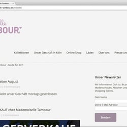 Mademoiselle Tambour Webshop