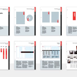 AEG Styleguide · Broschüren