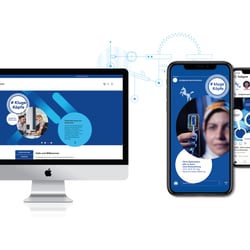 Internetseite, SocialMedia: Instagram und LinkedIn Kanäle
