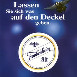 Frankenheim Alt Anzeige, B/W Werbeagentur