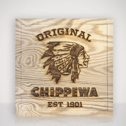 project a – Chippewa Lasergravur in Holz | Produktfotografie