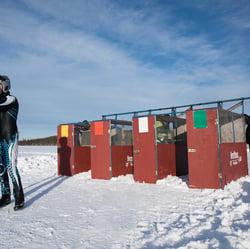 waiting for the reindeer