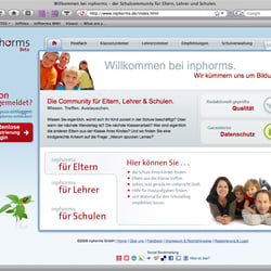 Website der inphorms Schulcommunity