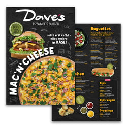 Dave’s Speisekarte