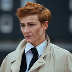 Make-up zum Thema boyish androgynous