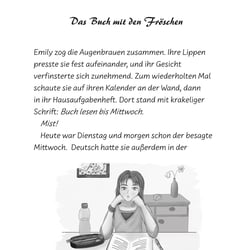 Illustration im TB „Gefangen im Riesenbuch“