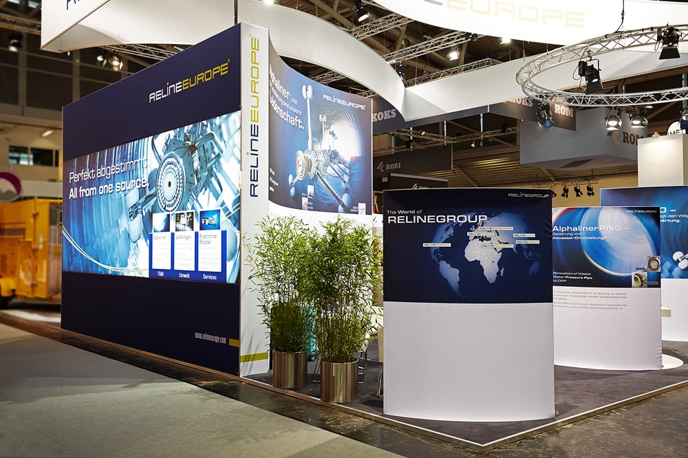 Messestand für Unternehmen aus der UV-Lichthärtung
