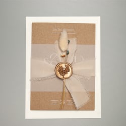 Hochzeitseinladung inklusive Dekokonzept