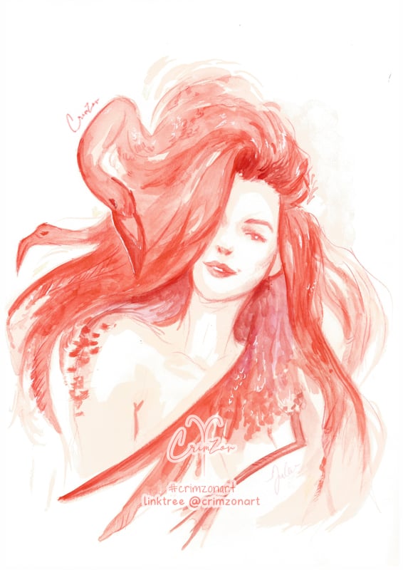 Flamingo Girl
