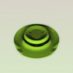 Überblendung in den 3D Green Hat