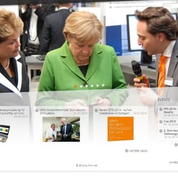 Der Film wurde Frau Merkel auf der Cebit Messe vorgeführt und das System auf dem Handy vorgeführt.