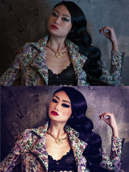 v-n fashion portrait
