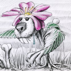 Die Gepflanzte Hundsrose