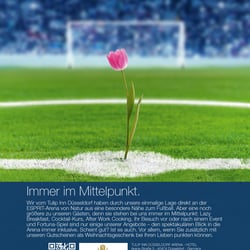 Composing einer Anzeige für das Düsseldorfer Hotel Tulip Inn