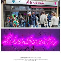 Schaufenstergestaltung Lebenskreativ