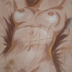 Golden Shape, 40 × 60 cm