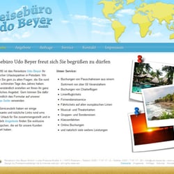Die Webseite eines Reisebüros wurde mit Photoshop gestaltet und mit Hilfe von XHTML, CSS, PHP und JavaScript von mir umgesetzt