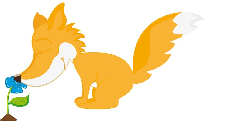 Fuchs-etwas riechen