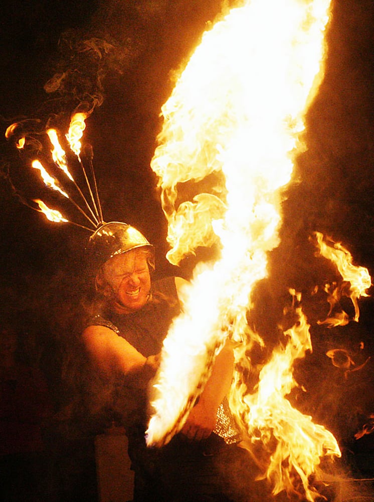 Feuer – für sich allein schon ein Event