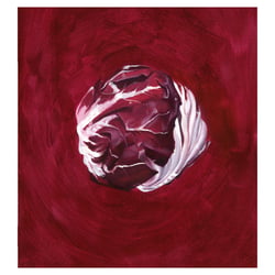 Erbsensuppe mit Radicchio