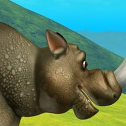 Nashorn in den Alpen