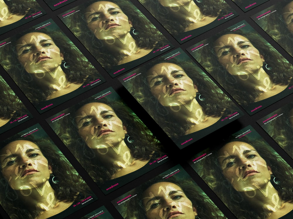 Keyvisual-Entwicklung für „Angenommen“ – ein Schauspielsolo