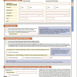 Formulargestaltung (Print) für die Hannoversche Volksbank.direkt