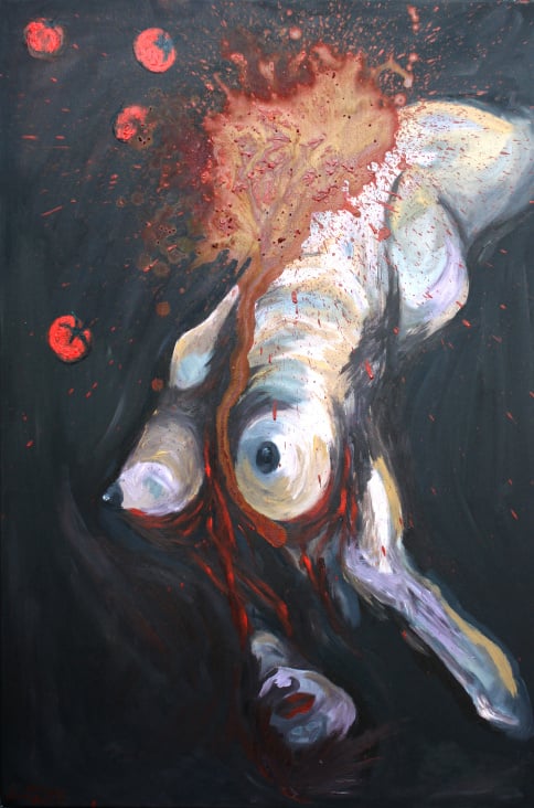 Ketchup 80×120 Acryl auf Leinwand