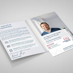 Infoflyer mit Visitenkarte