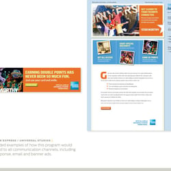 Universal Studios „Starworthy Program“ Banner Ads & Email