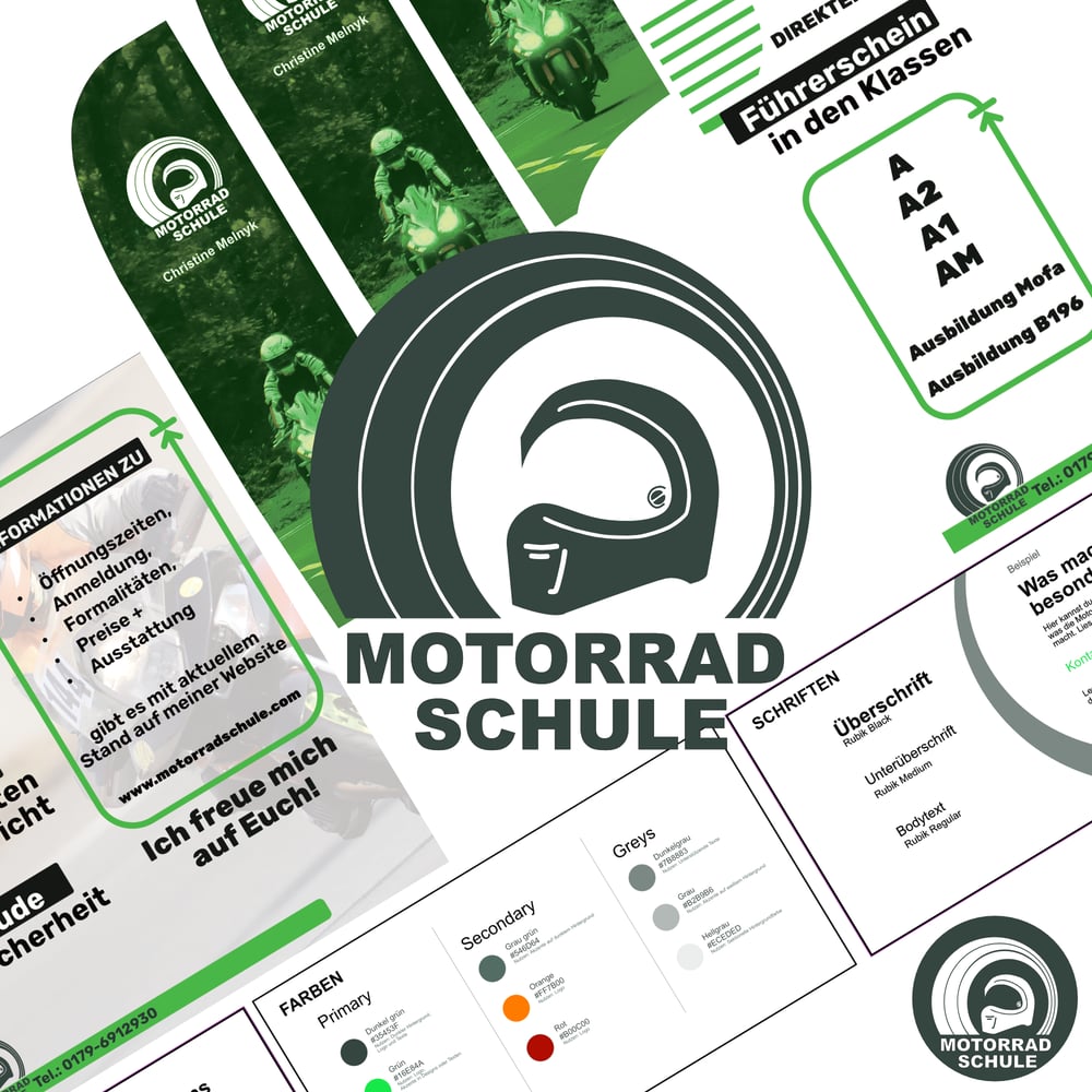 Corporate Identity Die Motorradschule