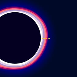 Aus dem Video „Why Black Holes Could Delete The Universe – The Information Paradox“