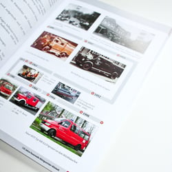 148-seitige Festzeitschrift für die Feuerwehr Königswinter, Gestaltung, Anzeigenbearbeitung